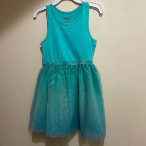 Super cute teal dress for toddler girl size 3T or 4T